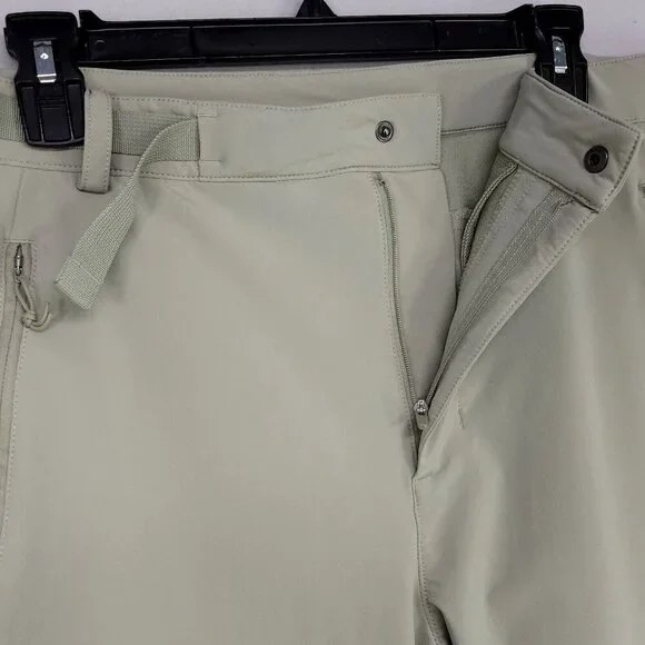 North Face Bridgeway Ankle Pants Womens 12 Green FlashDry-XD UPF 40+ Stretch - Picture 4 of 14
